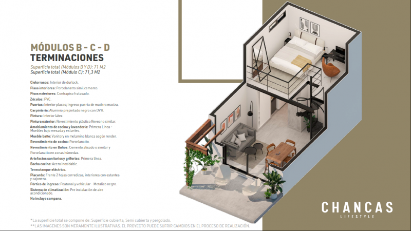 CHANCAS LIFESTYLE VAQUEROS (LOFTS Y MONOAMBIENTES)