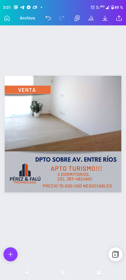 Dpto Remodelado Zona Shopping