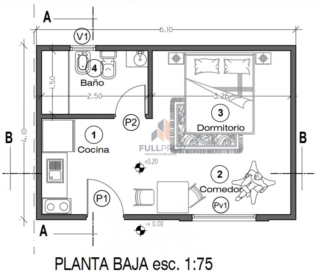 Monoambiente en Alquiler 
